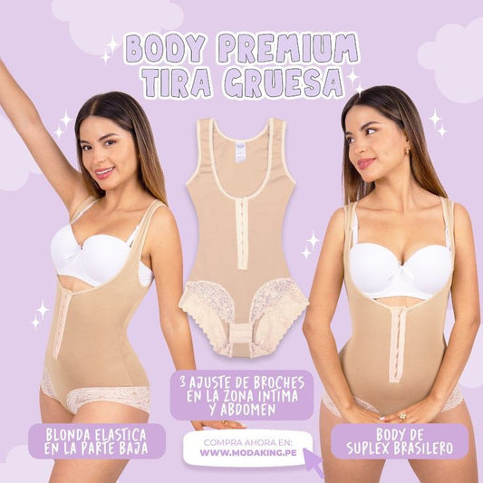 🐝Body Premium Invisible Tira Gruesa Beige